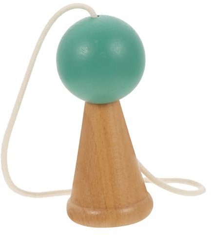 SOPOTUTU Kendama Holzspielzeug Skill Ball Hand Augen koordination Motorikspielzeug Lustiges Indoor Spiel für Jungen Mädchen zur Geschicklichkeits Gehirnübung