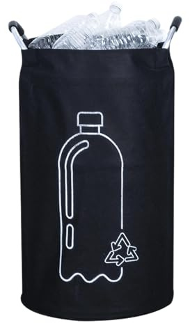 Recycling Bins - bottles collection container, Foldable Bottle Collectors Foldable 82L Deposit Bottle Collection | Recycling Trash Can Aluminum Handle | for Office Bedroom Laundry Cabinet Outdoor