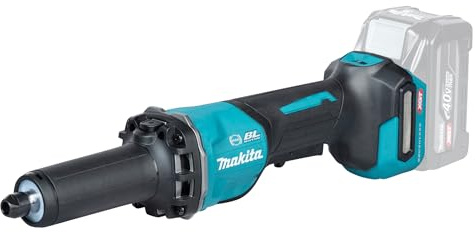 Makita GD002GZ - Lijadora recta inalámbrica (40 V, máx. (sin batería, sin cargador) con interruptor de remo