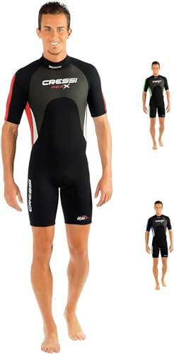 Cressi Med X Man Shorty Wetsuit Black/Red 3mm M/3