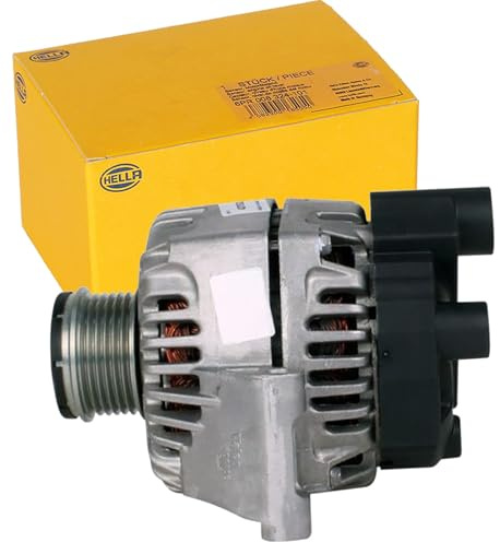 HELLA 8EL 012 430-041 Generator/Lichtmaschine - 14V - 105A | Kompatibel mit: FIAT 500, 500 C, DOBLO Großraumlimousine, DOBLO Kasten/Großraumlimousine, GRANDE PUNTO, IDEA, LINEA, PUNTO
