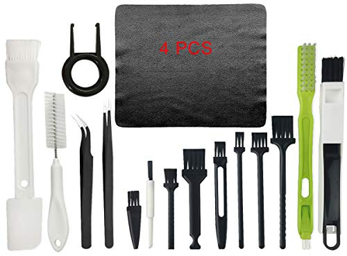 Computer Cleaning Kit, Multi-Purpose Keyboard Cleaning Brushes Anti Static Brushes Clothes for Computer Printer Car Player Camera