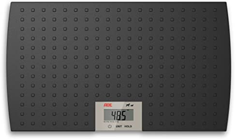 ADE Digitale Tierwaage bis 100 kg | für Hunde und Katzen | Hundewaage bis 65 cm Rückenlänge | L