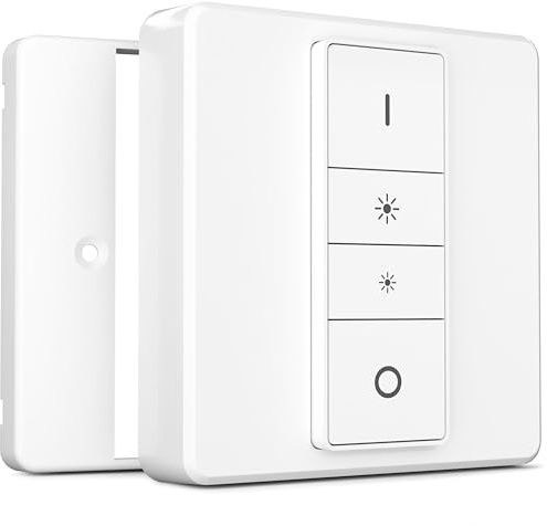 IYOKI® Classic Switch Cover for Philips Hue Dimmer V1, 1-Gang (1-Pack) | Single (1-Gang) Light Switch Cover for Dimmer V1, Pack of 1, Dimmer not included