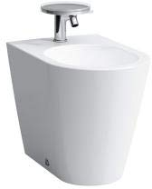 Laufen Kartell Bidet sur pied, 1 trou pour robinet, 370x545x430mm, H8323310203021, Couleur: Noir brillant