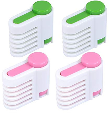 AUEAR, 2 Sets DIY Cake Leveler Slicer Adjustable Bread Cutter 5 Layers for Toast Kitchen Fixator Tool