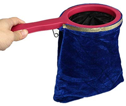 Uposao Magic Change Bag, Magische Tasche Magische Requisiten Zaubertrick mit einem Kunststoffgriff Magic Trick Prop Tricks Bag Machen Dinge Verschwinden Geschenk für Bühnenauftritt