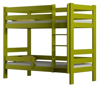 Etagenbett aus Holz, 80 x 180 cm, Grün