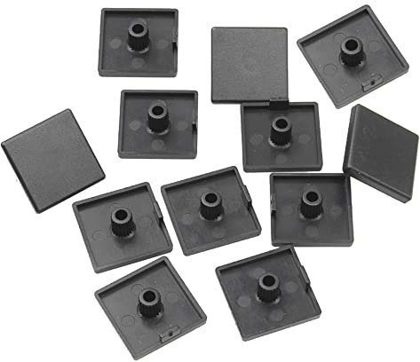 Rrina 12Pcs 2020 Series European Standard Aluminum Profile End Cap T-Slot Aluminum Profile Accessories