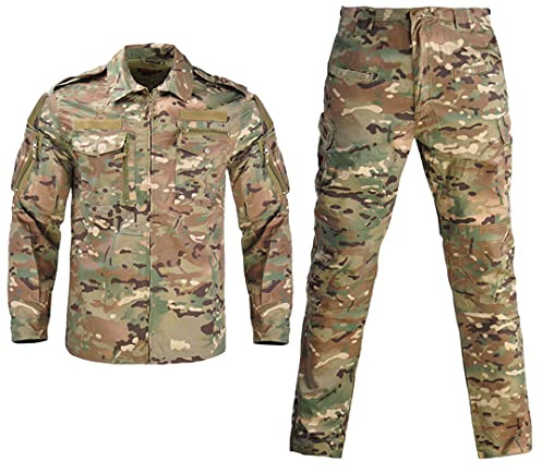 Hcclijo Militärischer Multicam Tarnanzug Taktischer Anzug Angeln Jagd Kampf Airsoft Camo Ghillie Anzug CP M