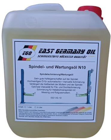 Spindel u. Wartungsöl N10 (Dünn VG 10) (Kanister 5 Liter Inhalt)