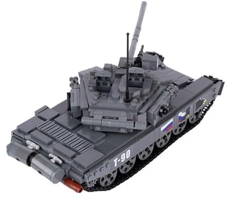 KeKeDuo Technik Panzer Bausteine, 914 Klemmbausteine Militär Russische T90 Kampfpanzer Modellbausatz Konstruktionsspielzeug Kompatibel mit Andere Marken