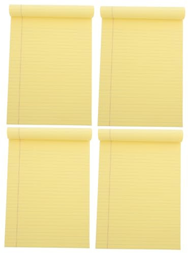 Operitacx 4stücke Notizblock Liniert Tragbarer Notizblock Aus Papiermaterial Notizheft Mit Reißbarem Innenblatt Für Büro Und Tägliche Notizen