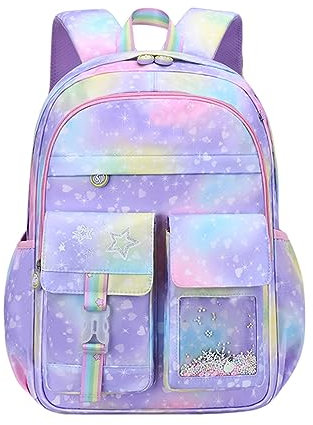 Schultaschen für Mädchen, leichte Schulrucksäcke für Mittelschule, niedliche Büchertasche, Pinguin-Rucksack für Mädchen, Pp2, 80