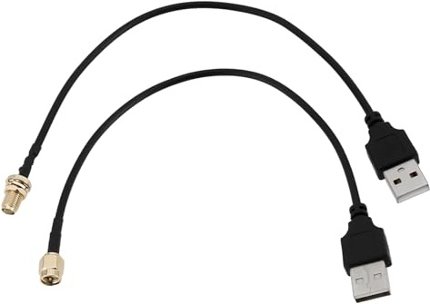 EMSea 2PCS SMA maschio/femmina a USB coassiale connettore RG174 connettore adattatore connettore 20 cm per apparecchiature elettroniche debug trasmissione segnale apparecchiature wireless