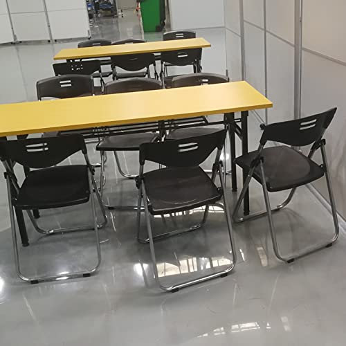 Moderner Konferenztisch mit integrierter Schreibtafel, schlankes schwarzes Finish