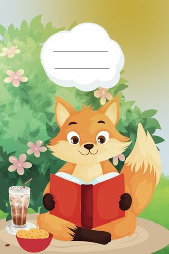 Notizbuch A5 mit Fuchs-Motiv: Softcover, 109 linierte Seiten für Notizen, Tagebuch & kreative Ideen