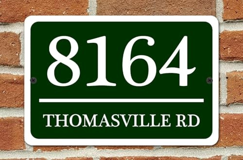 Plaque Numéro de Maison Personnalisée – Aluminium Résistant pour Rue, Porte, Boîte aux Lettres