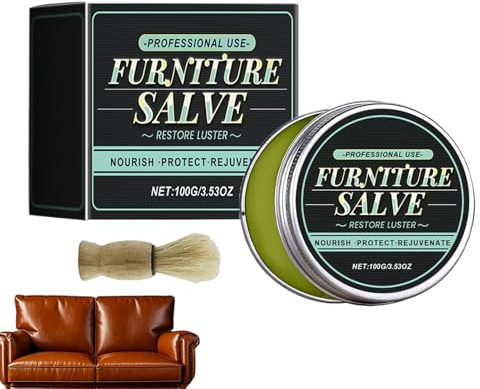 Generico Crema per Pelle, Crema Condizionante per Mobili in Pelle da 100g, Balsamo Impermeabile per Cura 'Imbottitura per Volante Automobilistico Sedile Interno Giacca Sedia Divano