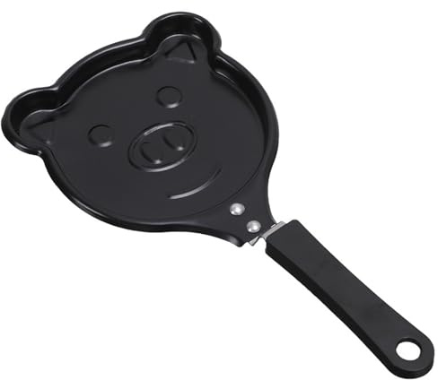 Tomotato Sartén Mini para Huevos Antiadherente, Sartén Compacta para Tortillas y Desayunos, Hierro Fundido, Calentamiento Rápido y Uniforme para Cocina Hogareña