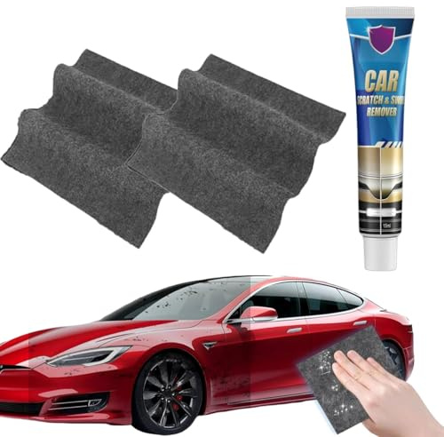 FixaPro Kratzer Entferner, FixaPro Car Scratch Remover, Nano Kratzerentferner Tücher und Kratzer Entferner Auto Kit, Autopolitur Kratzer Entfernen, Auto Reinigungstuch Gegen Kratzer Aller Art (2PC)