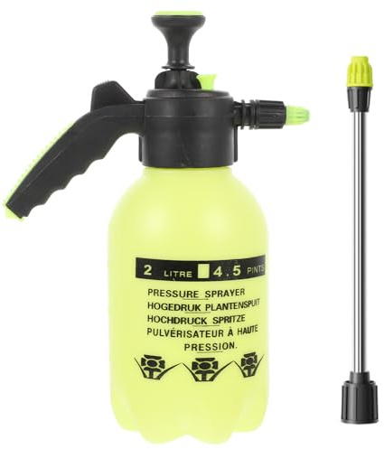 Zerodeko Mister Sprayer Watering Bottle for Ornamental Plants and Hanging Houseplants, About 2L Capacity, Refillable Heavy Duty Plastic and Metal Garden Sprayer for Cafe Shop Use