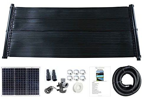 LOWENERGIE Total Solar Swimming Pool Heater Mat 20w Panel Pump Pool Hose Kit (1 MAT, 0.66 X 1.5M)