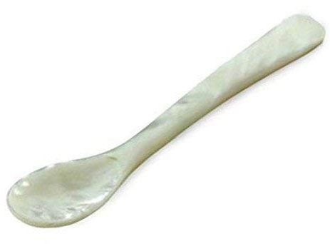 silberkanne Cuchara para caviar huevo, nácar, 12,5 cm de largo