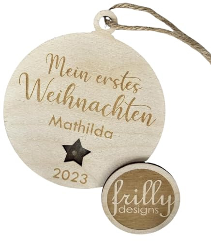 Personalisierte Names Erstes WEIHNACHTS-Kugeln, Weihnachten PERSONALISIERTES Geschenk