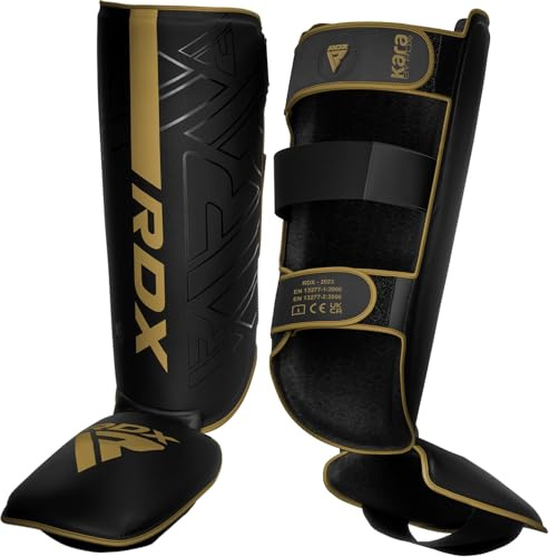 RDX Schutz für warmes Boxen, Thai, Kickboxen, Kampfsport, MMA, Training, Maya-Hide-Leder Kara, Schutz für Muay Thai, Krav, MAGA, Sparring, BJJ, Karate und Kampftraining, Fußschutz