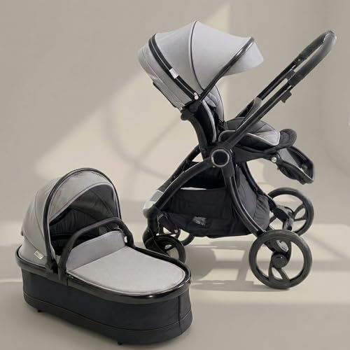 Nebula Baby Pushchair Pram Travel System, Baby Stroller & Buggy, Full Size Pushchair for Newborn & Toddler, 5 Piece Baby Pram Bundle, Pushchairs & Prams - Cool Grey