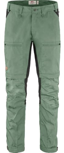 Fjällräven Herr Abisko Lite trekking zip-off M långa byxor, grön (Patina Green-Dark Grey), 46