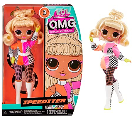 MGA LOL Surprise OMG Modepuppe - Speedster - Enthält Modepuppe, mehrere Überraschungen und fabelhafte Accessoires - Tolles Geschenk für Kinder ab dem Alter von 4 Jahren