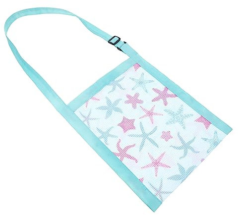 Toyvian Bedruckte Strand Tasche Strandspielzeug Für Spielzeuge Tragetaschen-Organizer Tote-Einsatz-Organizer Sandsäcke Strandtaschen Sammelbeutel Mädchen Hülse Aufbewahrungstasche Netz