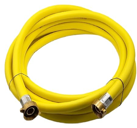 Heizungs Heizkörper Radiator Sanitär Füllschlauch Wasser Schlauch 3/4 Anschluss - PN 8 bar (10 m, gelb)