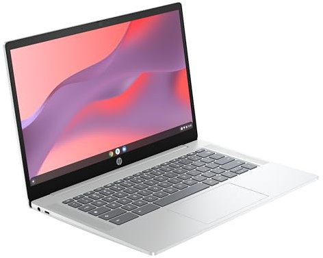 HP Chromebook - Ordenador portátil de Google 14 FHD (Intel N100, 8GB RAM, 128GB eMMC, ChromeOS) + Suscripción Google AI Pro con Gemini Pro y 2TB de Almacenamiento Durante 3 Meses - QWERTY Español