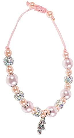 TOYANDONA Einhorn Charm Armband Damen Perlenarmband Verstellbares Armband Handgefertigt Blumenmädchenarmband Schmuck