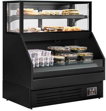 GGM Gastro | VTBL128 | Verkaufstheke - 1200mm - 199 Liter - mit Ablagefach oben & unten