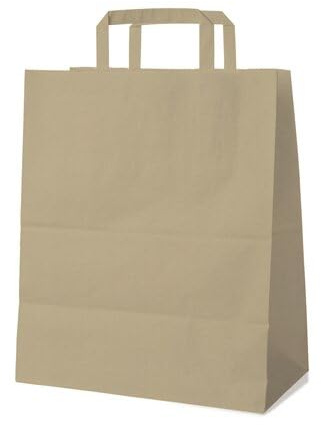 VEPATIM 50 GASTRO Papiertragetaschen 39 x 32 x 16 cm mit EAN-Code braun