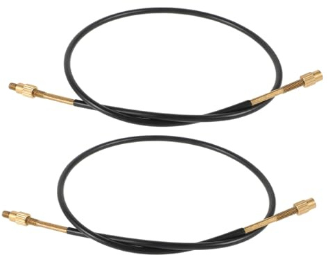 Milisten 2 Stück 4/4 Bass Tail Kabel aus Stahlseil Schwarzes Zubehör für Bassinstrumente Reparaturteil für Saitenhalter