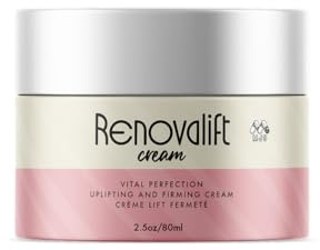 Renovalift Face Cream, Renovalift Skin Cream with All Natural Ingredients, Advanced Facial Moisturizer For Face and Neck, Premium Uplifting & Firming Crème for Women Supporting Healthy Skin (2.5 oz.)