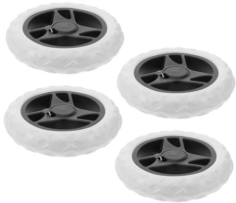 Ciieeo Heavy Duty Shopping Cart Wheel Replacement 4Pcs Swivel Caster Wheels for Small Trolleys Luggage and Strollers Smooth Rolling and Easy Climbing for Supermarket and Home Use