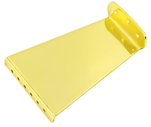 Beaupretty 6 Saiten Metall Gitarren Saitenhalter Saiten Jazzgitarre Ersatz Tailpiece Langlebig Stilvoll Goldfarben Geeignet für Jazz Gitarren