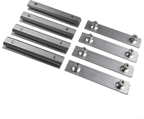 Conector de perfil de aluminio para paneles solares Opción de sujeción ajustable (8pcs)