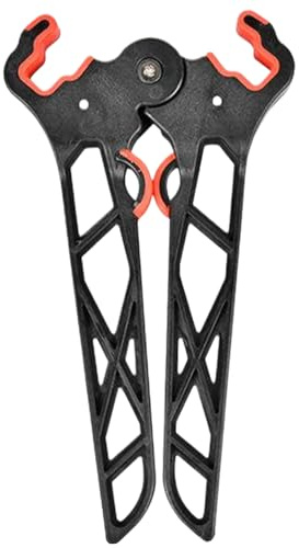 Grtheenumb Bogenschießen Bogenständer, Bogenständer, Kratzfest, Faltbarer Halter, Bogenschießen, tragbar, leicht, sicher und stabil, ABS für Compound und mehr