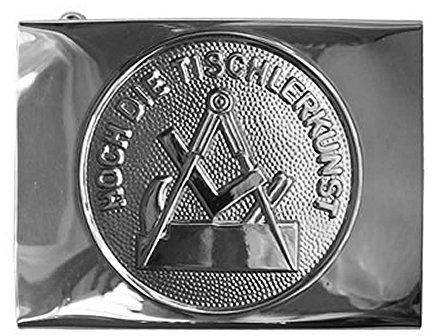 Tischler & Schreiner Handwerk & Zunft Koppelschloss, Schloss silbern / Emblem silbern, Fuer-45mm-breite-Koppelguertel