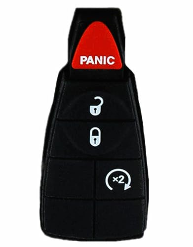 Replacement Keyless Remote Fob Key Shell Case Replacement Fit for Dodge Durango Grand Caravan Journey Ram 1500 2500 3500 Jeep Grand Cherokee Ram 1500 IYZC01C M3N5WY783X GQ4-53T (only 1 Piece)