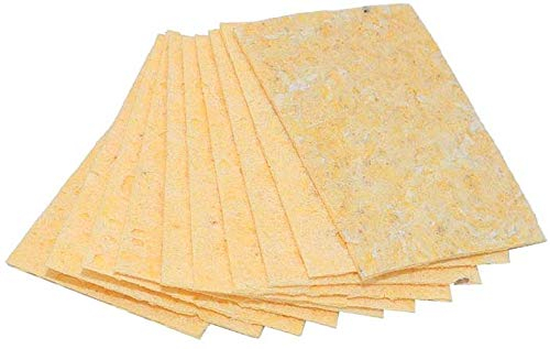DollaTek High Temperature Resistant Sponge, Soldering Iron Cleaning Sponge, Iron Tip Sponge, Welding Tin Removal, Welding Necessary - 10pcs