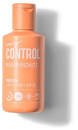 my Control® Protection 2-in-1 Insektenschutz Lotion + LSF25 I Insektenschutz und Sonnenschutz I DEET frei I pflanzenbasierter Wirkstoff I auch für Kinder ab 12 Monaten