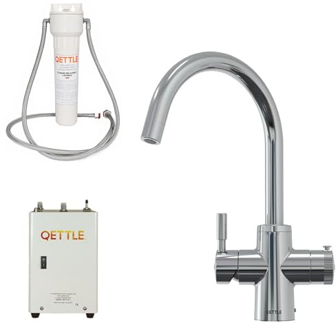 QETTLE 4-in-1 Instant Boiling Water Tap | True Boiling, Filtered Cold, Mains Hot & Cold (2 Litre Boiler)